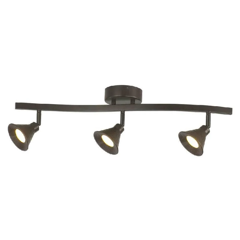 HB 38648 Three Light LED Integrated Hammered Shade Ceiling or Wall Track in Antique Bronze Finish HB 38648 Three Light LED Integrated Hammered Shade Ceiling or Wall Track in Antique Bronze Finish