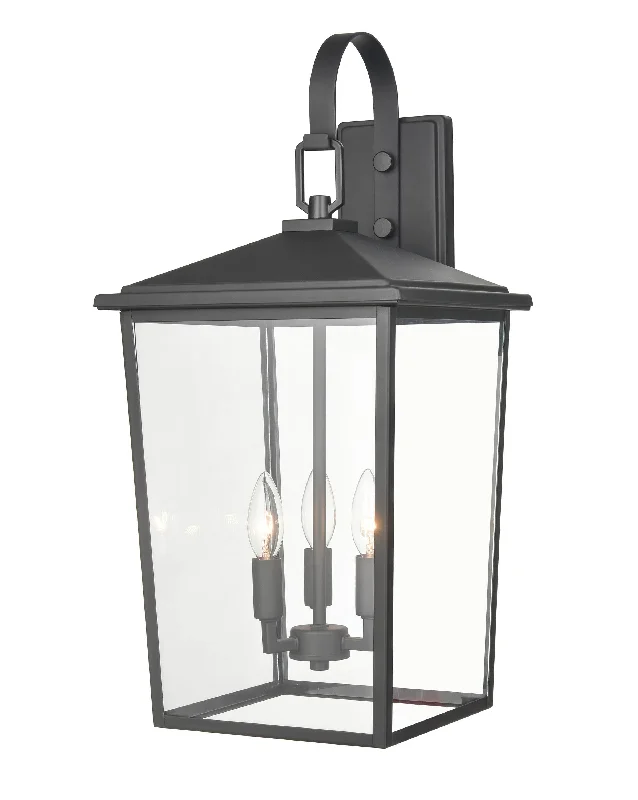 Industrial Lighting for Pharmaceutical ManufacturingFetterton Outdoor Wall Sconce - Powder Coat Black - Clear Glass - 11.75in. Extension - E12 Candelabra Base Industrial Lighting for Pharmaceutical ManufacturingFetterton Outdoor Wall Sconce - Powder Coat Black - Clear Glass - 11.75in. Extension - E12 Candelabra Base