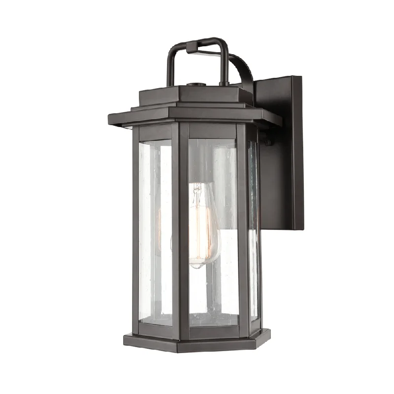 Color - Tunable Industrial Lighting for Special ApplicationsEllis Outdoor Wall Sconce - Powder Coat Bronze - Clear Seeded Glass - 9in. Extension - E26 Medium Base Color - Tunable Industrial Lighting for Special ApplicationsEllis Outdoor Wall Sconce - Powder Coat Bronze - Clear Seeded Glass - 9in. Extension - E26 Medium Base