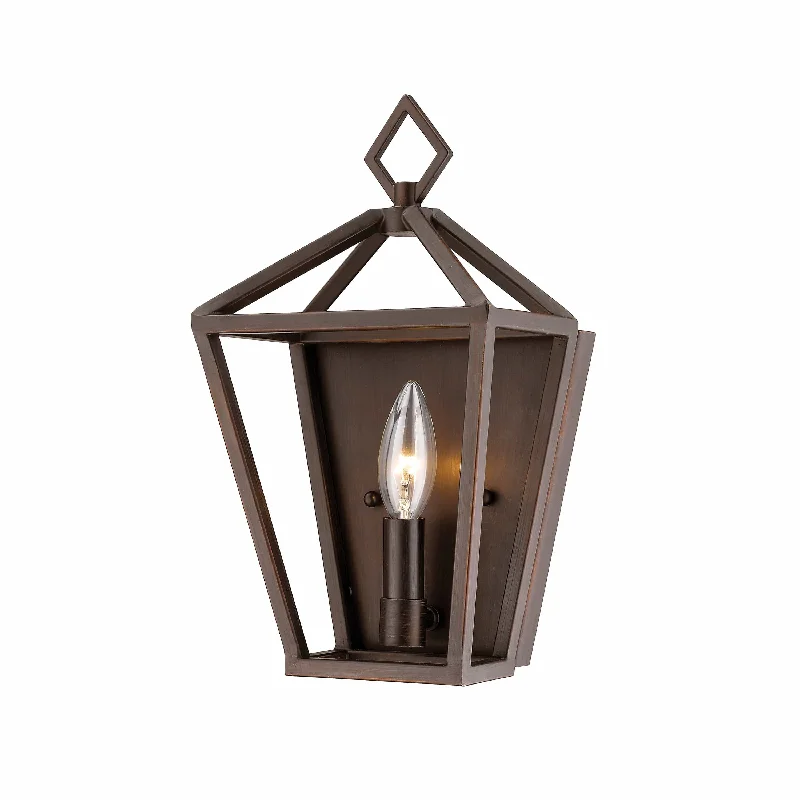 Industrial Lighting with High CRI (Color Rendering Index) for True Color PerceptionSingle Lamp Wall Sconce - Rubbed Bronze - 4.5in. Extension - E12 Candelabra Base Industrial Lighting with High CRI (Color Rendering Index) for True Color PerceptionSingle Lamp Wall Sconce - Rubbed Bronze - 4.5in. Extension - E12 Candelabra Base