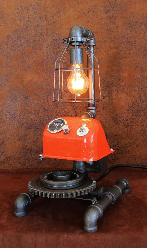 Industrial Lighting for Furniture FactoriesSteampunk Lamp Antique Allis-Chalmers Farm - CC15 sold