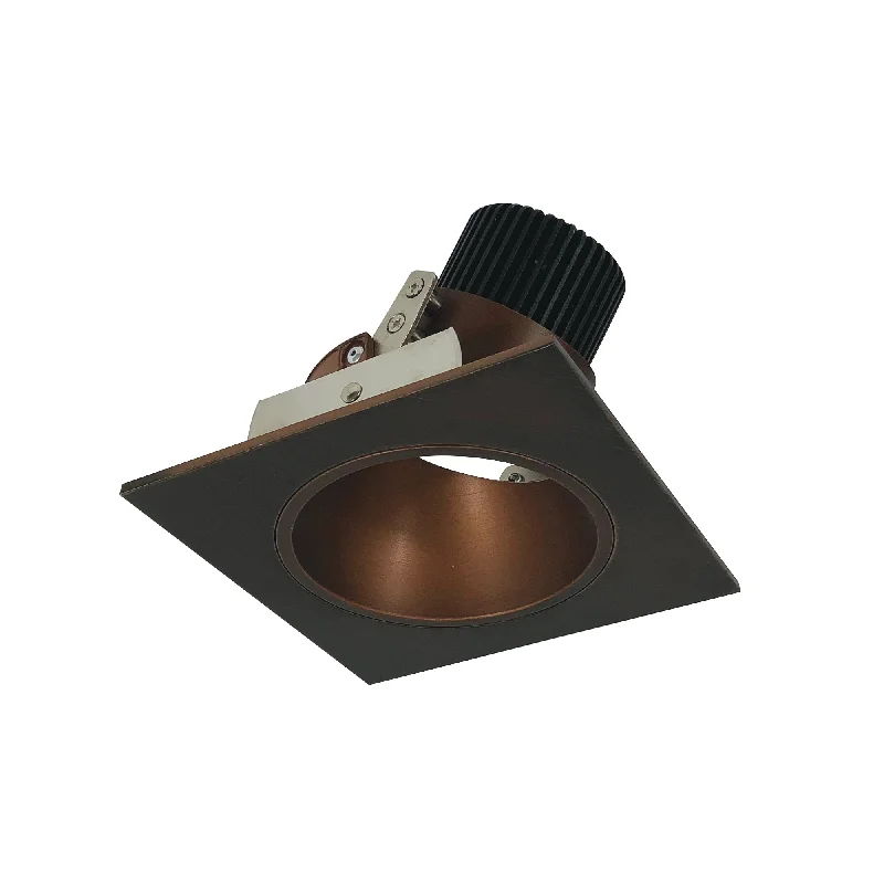 String Lights with Multicolored Bulbs for Festive OccasionsNora Lighting NIO-4SD27XBZ/10 4" Iolite LED Square Adjustable Reflector With Round Aperture, 1000lm / 14W, 2700K - Bronze Reflector / Bronze Flange