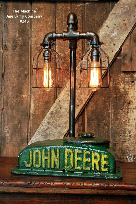 Dimmable Industrial Lighting for Ambiance ControlSteampunk Industrial Lamp, Antique John Deere Farm Tractor "B" - #246 sold Dimmable Industrial Lighting for Ambiance ControlSteampunk Industrial Lamp, Antique John Deere Farm Tractor "B" - #246 sold