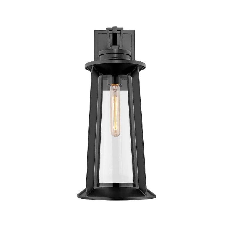 Industrial Lighting with High CRI (Color Rendering Index) for True Color PerceptionBolling Outdoor Wall Sconce - Powder Coat Black - Clear Glass - 11.5in Extension - E26 Medium Base Industrial Lighting with High CRI (Color Rendering Index) for True Color PerceptionBolling Outdoor Wall Sconce - Powder Coat Black - Clear Glass - 11.5in Extension - E26 Medium Base