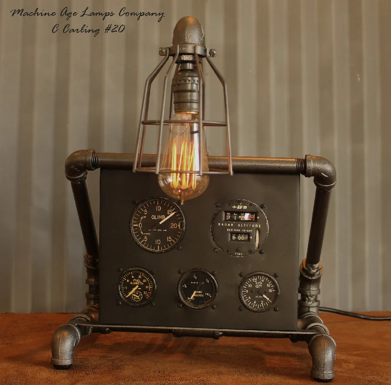 Industrial Lighting with High CRI (Color Rendering Index) for True Color PerceptionSteampunk Lamp, Vintage Aviation Avionics instrument panel #CC20 - SOLD Industrial Lighting with High CRI (Color Rendering Index) for True Color PerceptionSteampunk Lamp, Vintage Aviation Avionics instrument panel #CC20 - SOLD