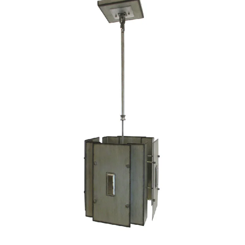 Kalco Lighting 2626 SV One Light Hanging Mini Pendant in Aged Silver Finish