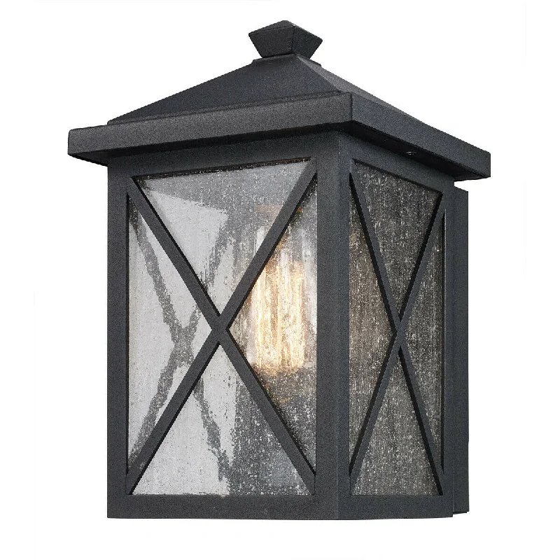 Trans Globe Lighting 50340 BK Leonis Collection One Light Outdoor Wall Lantern in Black Finish Trans Globe Lighting 50340 BK Leonis Collection One Light Outdoor Wall Lantern in Black Finish