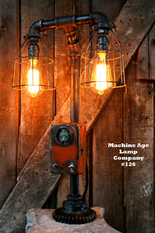 Industrial Lighting with High CRI (Color Rendering Index) for True Color PerceptionSteampunk Lamp, By Machine Age Lamps, Industrial, Allis-Chalmers Farm - #126 - SOLD