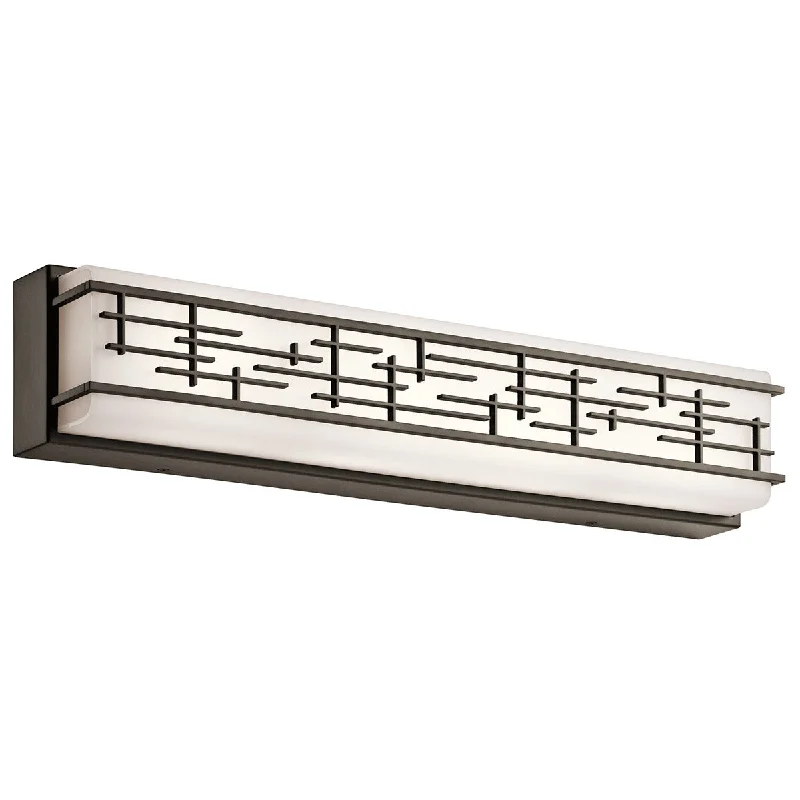 Kichler Lighting 45830OZLED Zolon Collection LED Bath Vanity Wall Mount in Olde Bronze Finish Kichler Lighting 45830OZLED Zolon Collection LED Bath Vanity Wall Mount in Olde Bronze Finish