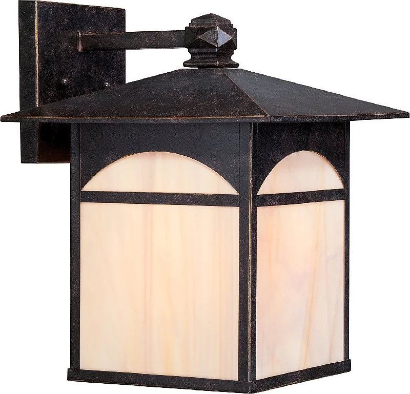 Nuvo Lighting 60-5753 Canyon Collection One Light Energy Efficient GU24 Exterior Outdoor Wall Lantern in Umber Bronze Finish Nuvo Lighting 60-5753 Canyon Collection One Light Energy Efficient GU24 Exterior Outdoor Wall Lantern in Umber Bronze Finish
