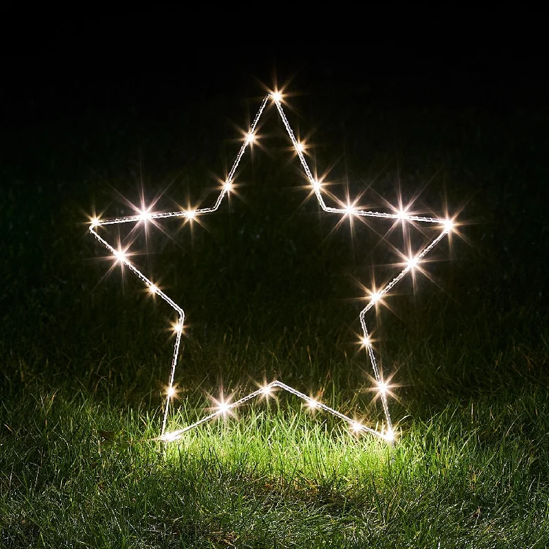 String Lights for Hotel Courtyard LightingChristmas Star Stake Lights