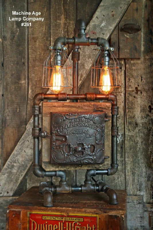 Industrial Lighting for Automotive Manufacturing PlantsSteampunk Industrial Lamp, Barn Wood Re-Claimed - #261 - SOLD Industrial Lighting for Automotive Manufacturing PlantsSteampunk Industrial Lamp, Barn Wood Re-Claimed - #261 - SOLD