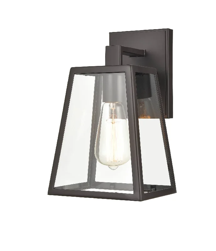 Durable Industrial Lighting for Harsh EnvironmentsGrant Outdoor Wall Sconce - Powder Coat Bronze - Clear Glass - 7in. Extension - E26 Medium Base Durable Industrial Lighting for Harsh EnvironmentsGrant Outdoor Wall Sconce - Powder Coat Bronze - Clear Glass - 7in. Extension - E26 Medium Base