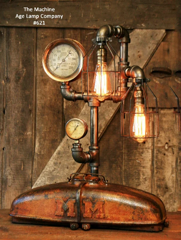 Dust - Resistant Industrial Lighting for Dirty WorkspacesSteampunk Lamp Industrial MM Tractor Light Farm Minneapolis Moline, #621 Dust - Resistant Industrial Lighting for Dirty WorkspacesSteampunk Lamp Industrial MM Tractor Light Farm Minneapolis Moline, #621