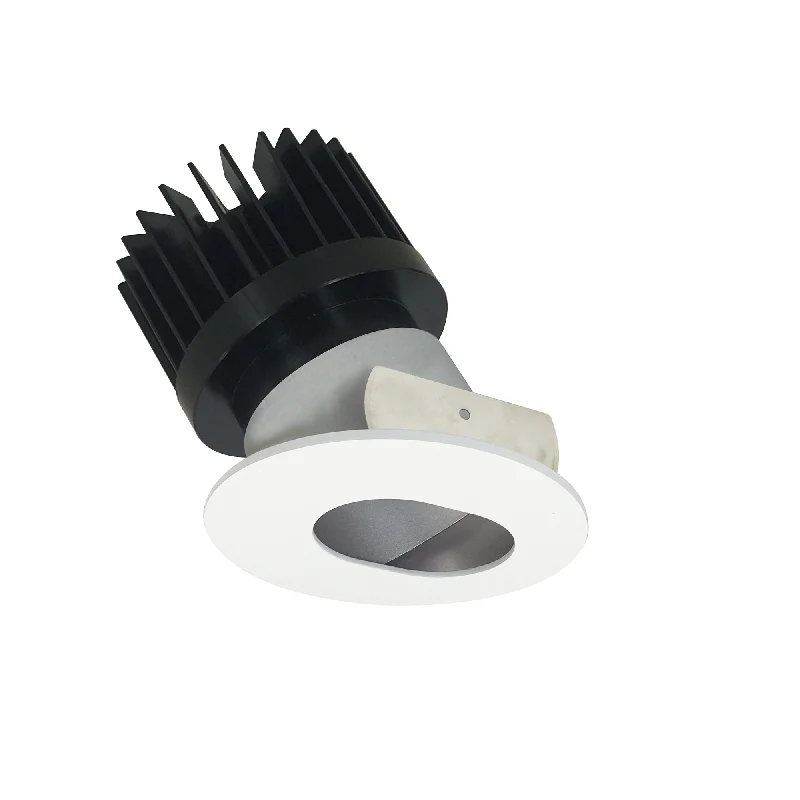 String Lights with Edison Bulbs for Rustic AmbianceNora Lighting NIO-4RSL30XHZMPW/HL 4" Iolite LED Round Adjustable Slot Aperture, 1500lm/2000lm/2500lm (varies by housing), 3000K - Haze Slot Aperture / Matte Powder White Flange