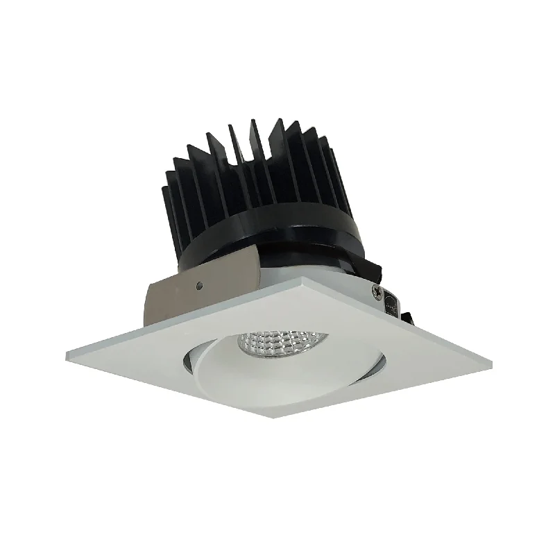 String Lights for Seasonal Decorations (Spring, Fall, etc.)Nora Lighting NIO-4SC50XWW/HL 4" Iolite LED Square Adjustable Cone Reflector, 1500lm/2000lm/2500lm (varies by housing), 5000K - White Reflector / White Flange