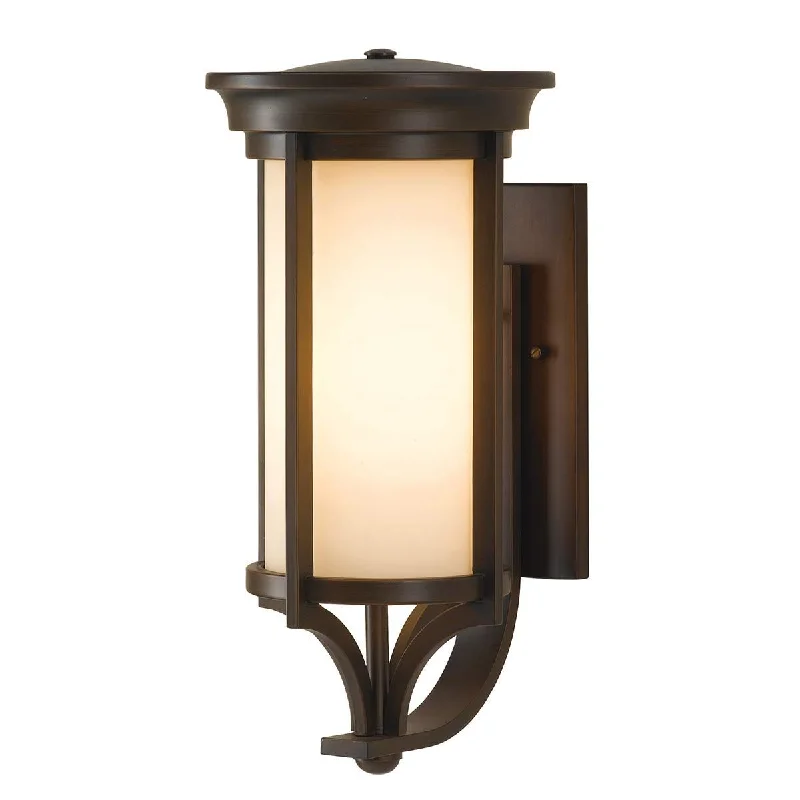 Merrill 1 Light Small/Medium Wall Lantern - Heritage Bronze E27 IP44