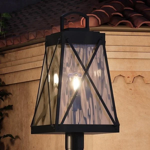 Energy - Efficient Industrial Lighting for Cost - SavingsUHP1057 English Country Outdoor Post/Pier Light, 21-3/4"H x 10-1/2"W, Midnight Black, Saint Paul Collection Energy - Efficient Industrial Lighting for Cost - SavingsUHP1057 English Country Outdoor Post/Pier Light, 21-3/4"H x 10-1/2"W, Midnight Black, Saint Paul Collection