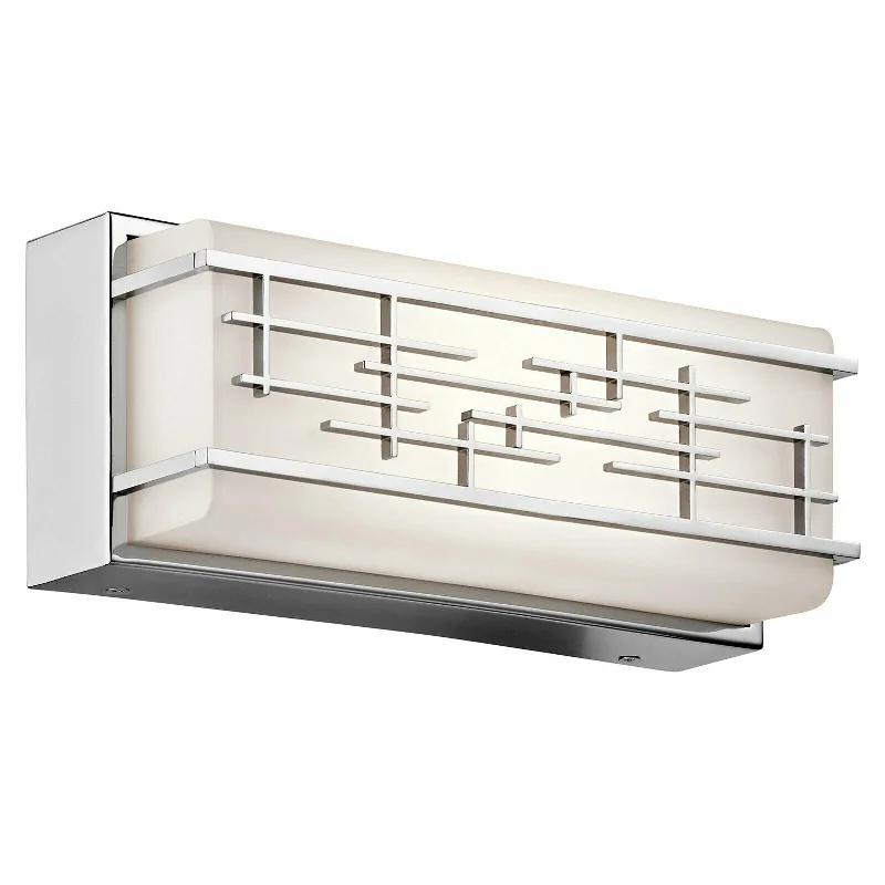 Kichler Lighting 45828CHLED Zolon Collection LED Bath Vanity Wall Mount in Polished Chrome Finish Kichler Lighting 45828CHLED Zolon Collection LED Bath Vanity Wall Mount in Polished Chrome Finish