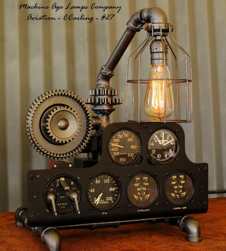 High - Bay LED Industrial Lighting for WarehousesSteampunk Industrial Antique WWII P-38 Aviation Instrument Control panel Lamp (Ready to Ship) SOLD High - Bay LED Industrial Lighting for WarehousesSteampunk Industrial Antique WWII P-38 Aviation Instrument Control panel Lamp (Ready to Ship) SOLD