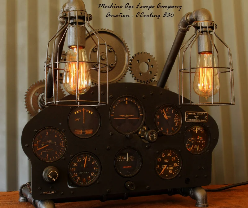 Dust - Resistant Industrial Lighting for Dirty WorkspacesAntique De Havilland Chipmunk Aviation Instrument Control Panel Lamp #CC30 Dust - Resistant Industrial Lighting for Dirty WorkspacesAntique De Havilland Chipmunk Aviation Instrument Control Panel Lamp #CC30