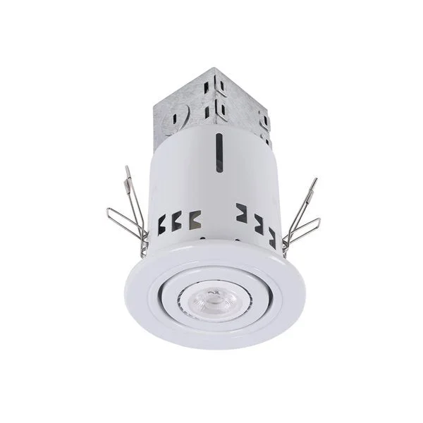 Utilitech 754259 Three Inch Gimbal Remodel LED GU10 Recessed Light Kit in White Finish - 4 Pak Utilitech 754259 Three Inch Gimbal Remodel LED GU10 Recessed Light Kit in White Finish - 4 Pak