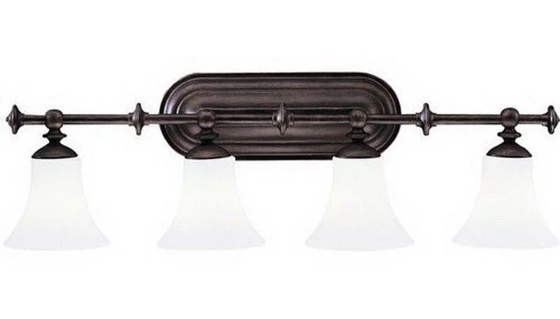 Aztec 37922 by Kichler Lighting Hamden Collection Four Light Bath Vanity Wall Mount in Olde Auburn Finish