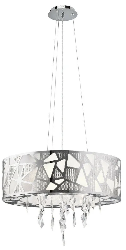 Elan by Kichler Lighting 83675 Angelique Collection Three Light Hanging Pendant Chandelier in Polished Chrome Finish Elan by Kichler Lighting 83675 Angelique Collection Three Light Hanging Pendant Chandelier in Polished Chrome Finish