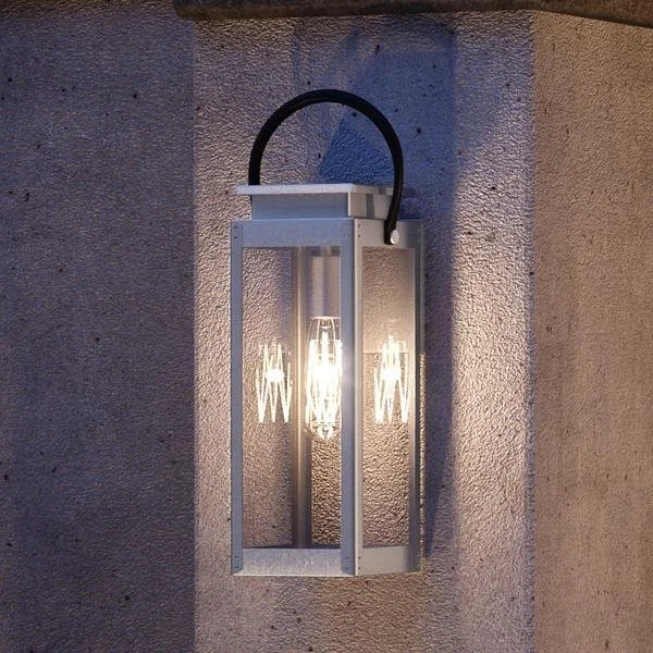 Industrial Lighting for Metal Fabrication ShopsUHP1132 Modern Farmhouse Outdoor Wall Light, 23-5/8"H x 9-3/4"W, Stainless Steel Finish, Darwin Collection Industrial Lighting for Metal Fabrication ShopsUHP1132 Modern Farmhouse Outdoor Wall Light, 23-5/8"H x 9-3/4"W, Stainless Steel Finish, Darwin Collection