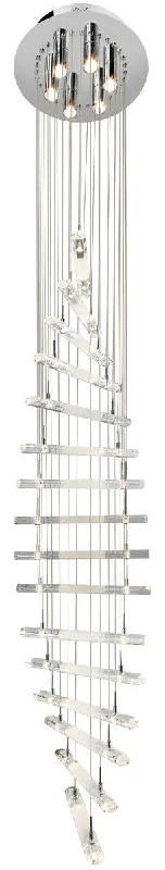 Elan by Kichler Lighting 83104 Trappa Collection Thirty Eight Light Hanging Pendant Chandelier in Polished Chrome Finish Elan by Kichler Lighting 83104 Trappa Collection Thirty Eight Light Hanging Pendant Chandelier in Polished Chrome Finish