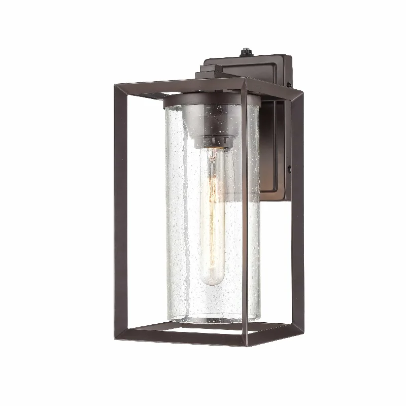 Color - Tunable Industrial Lighting for Special ApplicationsWheatland Outdoor Wall Sconce - Powder Coat Bronze - Clear Seeded Glass - 7.875in. Extension - E26 Medium Base Color - Tunable Industrial Lighting for Special ApplicationsWheatland Outdoor Wall Sconce - Powder Coat Bronze - Clear Seeded Glass - 7.875in. Extension - E26 Medium Base