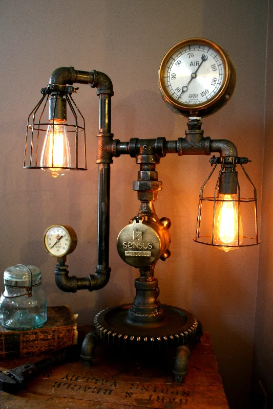 Energy - Efficient Industrial Lighting for Cost - SavingsSteampunk Machine Age Lamp Steam Gauge #46 - SOLD Energy - Efficient Industrial Lighting for Cost - SavingsSteampunk Machine Age Lamp Steam Gauge #46 - SOLD