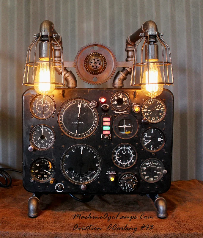 Industrial Ceiling - Mounted Lighting for Assembly PlantsVintage Industrial Aircraft Airplane Instrument Control Panel Lamp Soviet/Ukraine Antonov #CC43 sold Industrial Ceiling - Mounted Lighting for Assembly PlantsVintage Industrial Aircraft Airplane Instrument Control Panel Lamp Soviet/Ukraine Antonov #CC43 sold