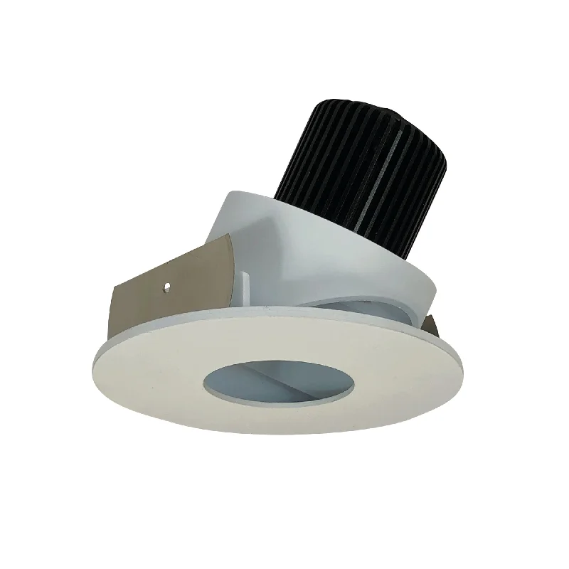 Fairy String Lights for Bedroom DecorNora Lighting NIO-4RPHA27XWW/10 4" Iolite LED Round Adjustable Pinhole, 1000lm / 14W, 2700K - White Pinhole / White Flange