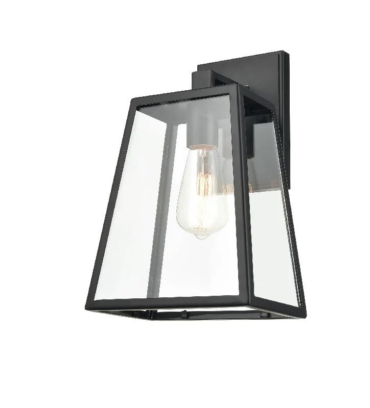 Industrial Lighting for Furniture FactoriesGrant Outdoor Wall Sconce - Powder Coat Black - Clear Glass - 7in. Extension - E26 Medium Base Industrial Lighting for Furniture FactoriesGrant Outdoor Wall Sconce - Powder Coat Black - Clear Glass - 7in. Extension - E26 Medium Base