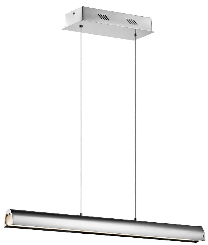 Elan by Kichler Lighting 83445 Kupa Collection LED Linear Hanging Pendant Chandelier in Polished Chrome Finish Elan by Kichler Lighting 83445 Kupa Collection LED Linear Hanging Pendant Chandelier in Polished Chrome Finish