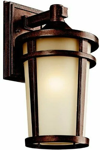 Kichler Lighting 49072BSTFT-LED Atwood Collection One Light Energy Saving Exterior Outdoor Wall Lantern in Brownstone Finish Kichler Lighting 49072BSTFT-LED Atwood Collection One Light Energy Saving Exterior Outdoor Wall Lantern in Brownstone Finish