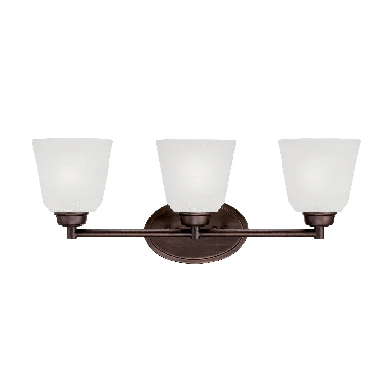 Industrial Lighting with High CRI (Color Rendering Index) for True Color Perception3 Lamps Franklin Vanity Light - Rubbed Bronze - Light India Scavo Glass - 23in. Wide Industrial Lighting with High CRI (Color Rendering Index) for True Color Perception3 Lamps Franklin Vanity Light - Rubbed Bronze - Light India Scavo Glass - 23in. Wide