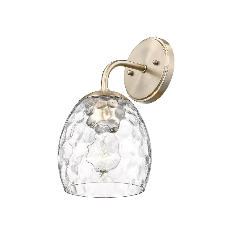 High - Bay LED Industrial Lighting for WarehousesGallos Wall Sconce - Modern Gold - Thumb Print Glass - 7.5in. Extension - E26 Medium Base High - Bay LED Industrial Lighting for WarehousesGallos Wall Sconce - Modern Gold - Thumb Print Glass - 7.5in. Extension - E26 Medium Base