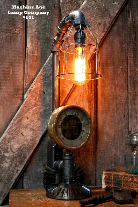 Industrial Flood Lighting for Outdoor Loading Dockssteampunk Lamp, By Machine Age Lamps, Steam Gauge, Gear, Industrial #121 Industrial Flood Lighting for Outdoor Loading Dockssteampunk Lamp, By Machine Age Lamps, Steam Gauge, Gear, Industrial #121