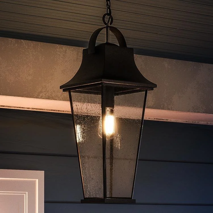 Color - Tunable Industrial Lighting for Special ApplicationsUQL1280 Tudor Outdoor Pendant Light, 24"H x 8.75"W, Black Sand Finish, Constanta Collection Color - Tunable Industrial Lighting for Special ApplicationsUQL1280 Tudor Outdoor Pendant Light, 24"H x 8.75"W, Black Sand Finish, Constanta Collection