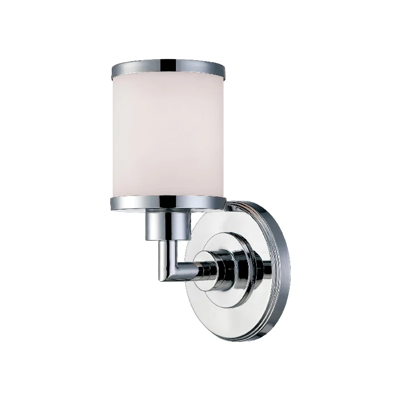 Industrial Ceiling - Mounted Lighting for Assembly PlantsSingle Lamp Wall Sconce - Chrome - Etched White Glass - 6in. Extension - E26 Medium Base Industrial Ceiling - Mounted Lighting for Assembly PlantsSingle Lamp Wall Sconce - Chrome - Etched White Glass - 6in. Extension - E26 Medium Base