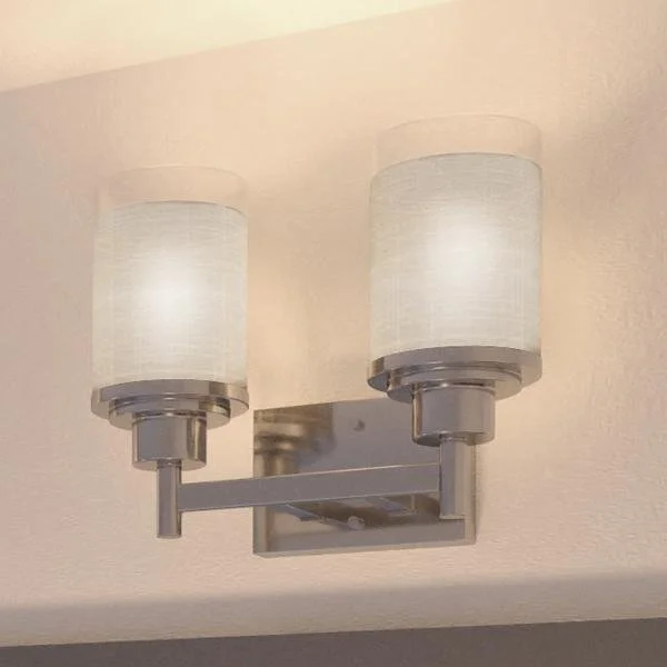 Explosion - Proof Industrial Lighting for Hazardous LocationsUHP2010 Contemporary Bathroom Vanity Light, 9.5"H x 13"W, Brushed Nickel Finish, Cupertino Collection Explosion - Proof Industrial Lighting for Hazardous LocationsUHP2010 Contemporary Bathroom Vanity Light, 9.5"H x 13"W, Brushed Nickel Finish, Cupertino Collection