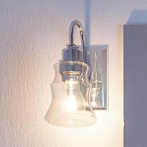 Explosion - Proof Industrial Lighting for Hazardous LocationsUHP2551 Vintage Bath / Wall Light, 9.25"H x 5"W, Polished Chrome Finish, Columbus Collection Explosion - Proof Industrial Lighting for Hazardous LocationsUHP2551 Vintage Bath / Wall Light, 9.25"H x 5"W, Polished Chrome Finish, Columbus Collection