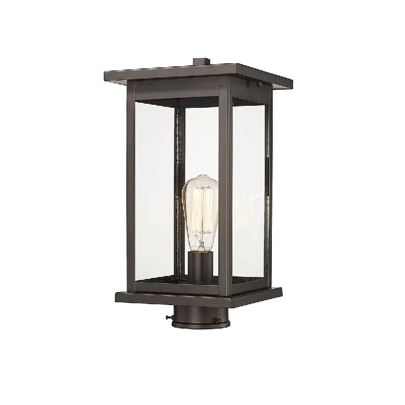 Corrosion - Resistant Industrial Lighting for Coastal FactoriesBowton Outdoor Post Top Lantern - Powder Coat Bronze - Clear Glass - 8.3in. Diameter - E26 Medium Base Corrosion - Resistant Industrial Lighting for Coastal FactoriesBowton Outdoor Post Top Lantern - Powder Coat Bronze - Clear Glass - 8.3in. Diameter - E26 Medium Base