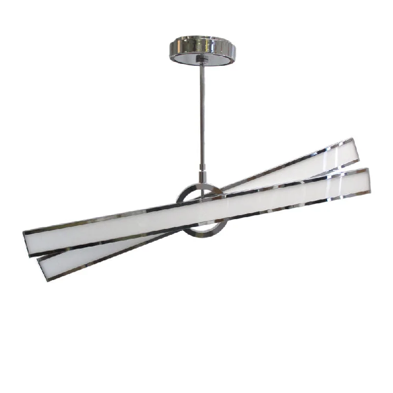 Nuvo Lighting Geocentric 62-291 One Eighty Series Hanging Suspension LED Luminaire in Polished Chrome Finish