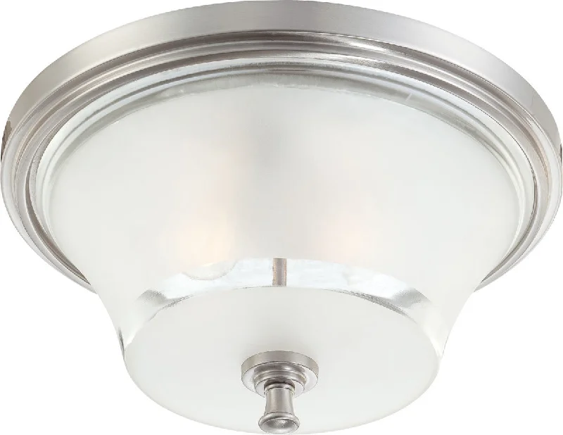 Nuvo Lighting 60-4532 Patrone Collection Three Light Flush Ceiling Fixture in Brushed Nickel Finish Nuvo Lighting 60-4532 Patrone Collection Three Light Flush Ceiling Fixture in Brushed Nickel Finish