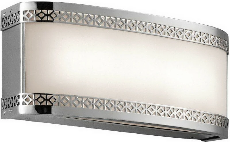 Kichler Lighting 45851CHLED Contessa Collection 2 Light LED Bath Vanity Wall Mount in Polished Chrome Finish Kichler Lighting 45851CHLED Contessa Collection 2 Light LED Bath Vanity Wall Mount in Polished Chrome Finish