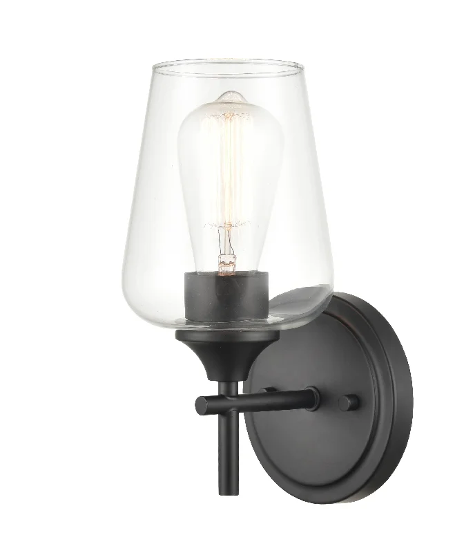 Industrial Emergency Lighting for Safety in FactoriesAshford Wall Sconce - Matte Black - Clear Glass - 6.5in. Extension - E26 Medium Base Industrial Emergency Lighting for Safety in FactoriesAshford Wall Sconce - Matte Black - Clear Glass - 6.5in. Extension - E26 Medium Base