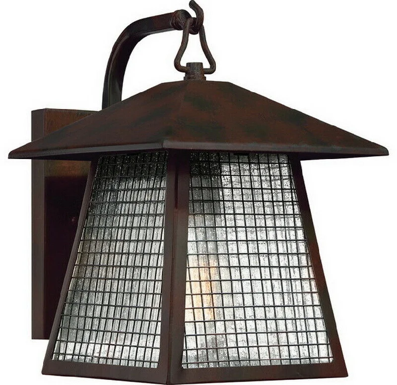 Quoizel Lighting ASH29951B One Light Outdoor Exterior Wall Lantern in Valiant Bronze Finish Quoizel Lighting ASH29951B One Light Outdoor Exterior Wall Lantern in Valiant Bronze Finish